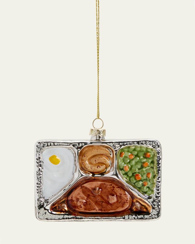 Salisbury Steak TV Dinner Christmas Ornament